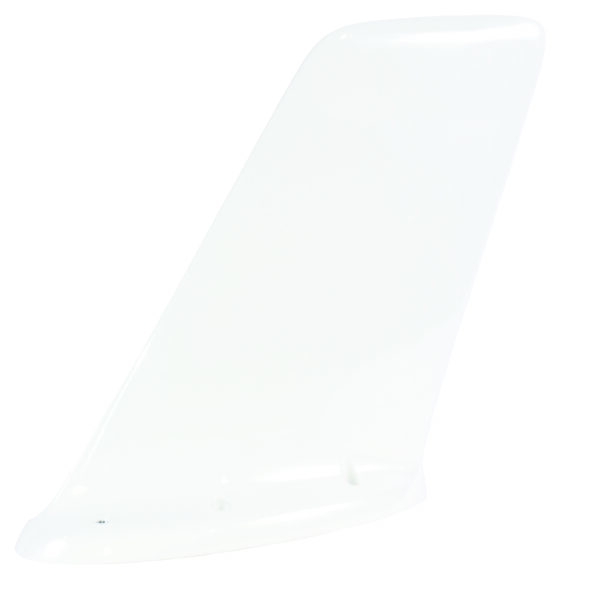 VHF BLADE ANTENNA/CI-108 with Leading Edge Protection, BNC Female Connector, 118-137 MHz, 50 Ohms, 25 Watts, Airspeed 600 Knots, 6 Hole Mount & a White Finish.